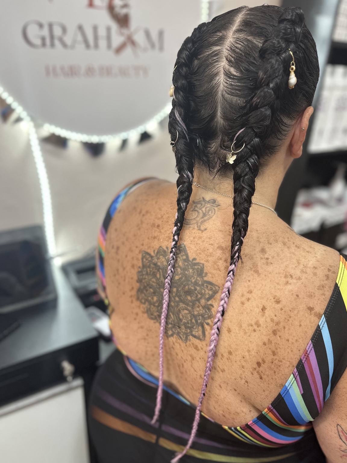 Trenzas africanas realizadas por Graham Hair & Beauty en Gran Canaria