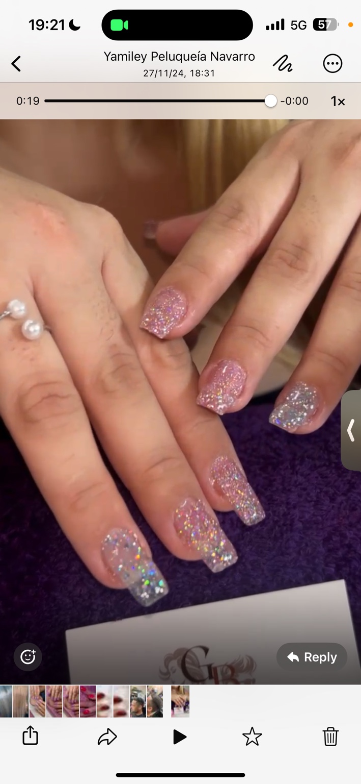Uñas de porcelana realizadas en Graham Hair & Beauty, Playa del Inglés